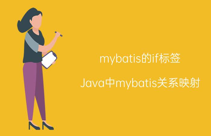 mybatis的if标签 Java中mybatis关系映射，比如：一对多？